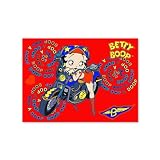 Betty Boop Lenticular Postcard 4x6 , Changing Biker Girl... by Betty Boop