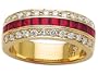 1.35 cttw Karina B(tm) Genuine Ruby Band LIFETIME WARRANTY