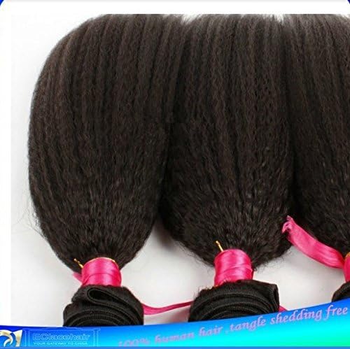 Junhair 5A Malaysian Virgin Human Hair Weave Kinky Straight 3pcs/lot 300gram Natural Colour