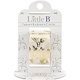 Little B 100443 Decorative Foil Paper Tape, Gold Toile