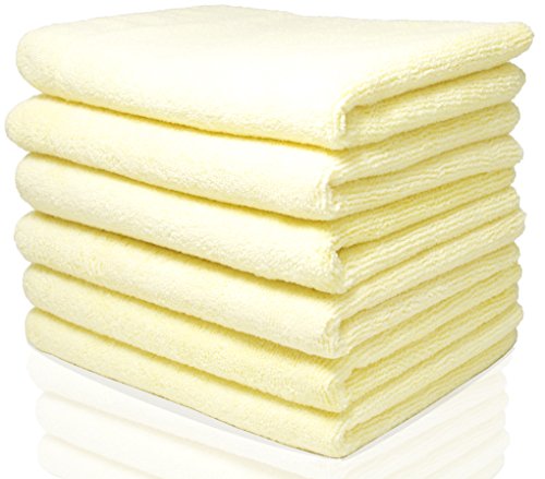 Royal Microfiber Cleaning Cloth Set - 6 Towels Combo Pack - Highly Absorbent, Ultra Soft and Reusable - Lint Free and Streak Free (24
