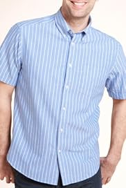Blue Harbour Pure Cotton Striped Oxford Shirt [T25-5775B-S]
