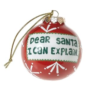 I Can Explain Ceramic Christmas Globe Ornament