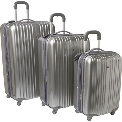 Click here to buy International Traveller Lexus 3-Piece 4 Wheel ABS Ribbed Luggage Set.