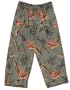 Bird of Paradise - Hawaiian Capri Pants in Olive - XS