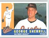 George Sherrill / Baltimore Orioles - 2009 Topps Heritage Card # 395 - MLB Baseball Trading Card in Screwdown!