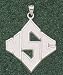 Nebraska Cornhuskers Giant 1 1/2 W x 1 1/4 H Block N Pendant - 14KT Gold Jewelry