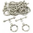 Bali Toggle Clasps Antique Silver Plated Part Approx 12