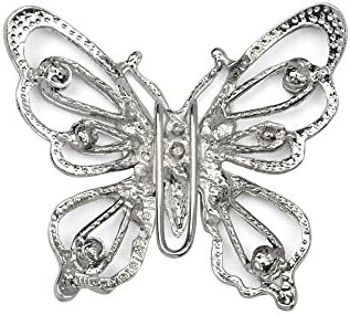 Hair Hook Butterfly - Silver Ponytail Holder