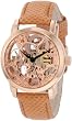 Akribos XXIV Womens AKR431RG Diamond Rose Gold Swiss Quartz Floating Watch