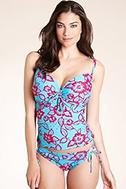 Floral Print E G Underwired Tankini Top