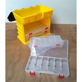 Fishing Tackle Box Art/Craft/Hobby/Tool Organiser Case