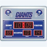 New York Giants Scoreboard Clock w/ Thermometer