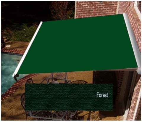 Awntech 10 ft. x 8 ft. Beauty-Mark® DESTIN® Retractable Awning (Left Motor) Forest