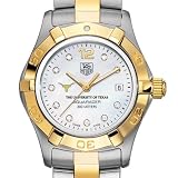 University of Texas TAG Heuer Watch - Women's Two-Tone Aquaracer with Diamond Dial at M.LaHart