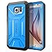 Galaxy S6 Case - Poetic [Revolution Series] - [Heavy Duty] [Dual Layer] Complete Protection Hybrid Case with Built-In Screen Protector for Samsung Galaxy S6 (2015) Blue/Black (3-Year Manufacturer Warranty From Poetic)
