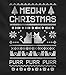 TeeStars - Meowy Christmas Ugly Sweater - Cute Xmas Party Women Sweatshirt