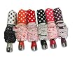 DISCONTINUED Pretty Polka Dot Fold Up Automatic Umbrella