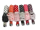 Pretty Polka Dot Fold Up Automatic Umbrella