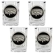 San Antonio Spurs NBA 4pc Square Shot Glass Set by Great American Products