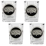 San Antonio Spurs NBA 4pc Square Shot Glass Set