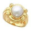 18K Yellow Gold Mabe Pearl Ring - 10.00mm