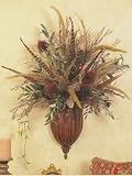 Foxtail Wall Sconce with Pheasant Feathers - B001ARSXYM