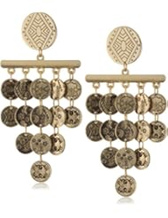 House of Harlow 1960 Gold-Plated Tiered Coin Earrings