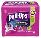 Pull-Ups Night-time Training Pants, Size 2T - 3T, Girl, 52 Count (Pack of 2)