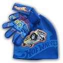 Hot Wheels Boy's Knit Beanie Hat and Glove Set (4-18)