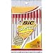 BIC Round Stic Ball Pens, Medium Point, Red, 10 Pens