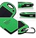 COTTEE 5000mAh Dual USB Port Portable Solar Battery Panel - Green