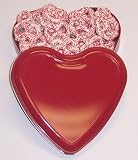 Scott's Cakes Yogurt Pretzels with Valentine Color Non-Pareils in a Heart Shape Tin