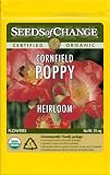 5147vyWsKuL. SL160  Seeds of Change S10715 Certified Organic Cornfield Poppy, 150 Seed Count