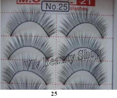 Model 21 False Eyelashes No. 25, 10 Pairs