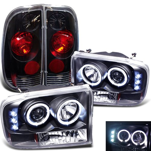 Rxmotoring 1999 2003 Ford F250 Headlights Projector Tail Light Adnan