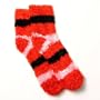 Urban Boundaries Fuzzy Socks Red, Pink, Black One Sizes fits Most)