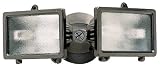 Bronze Finish 12 1/4 Wide Twin Halogen Security Light