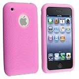 Baby Pink Textured Silicone Skin Case Compatible With Apple® iPhone® / iPhone® 3G 8GB 16GB