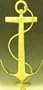 Mayer Mill Brass - SAAI-L - Small Anchor Andiron - Pair