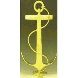 Mayer Mill Brass - SAAI-L - Small Anchor Andiron - Pair by Mayer Mill Brass