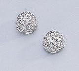 14K White Gold .50 ctw Diamond Earrings