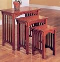 Mission Style Nested Table Set