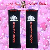 2PC Betty Boop Face Design Seat Belt Shoulder Pads for Car Truck SUV