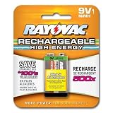 Rayovac Rechargeable NiMH Batteries  9V Size Carded 1 Pack