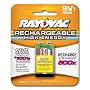 Rayovac Rechargeable NiMH Batteries  9V Size Carded 1 Pack