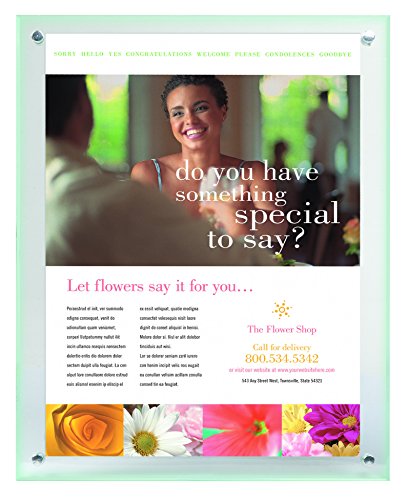 Staples Premium Wall-Mount Sign Holder, Vertical or Horizontal, 8 1/2? x 11?