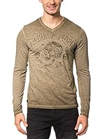 AMERICAN PEOPLE Camiseta Manga Larga Tarek (Caqui)