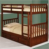 Merlot Twin Over Twin Bunk Set