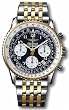 Navitimer 105 Swiss Chronograph 18K Gold Case w/ 18K Two Tone Band Watch